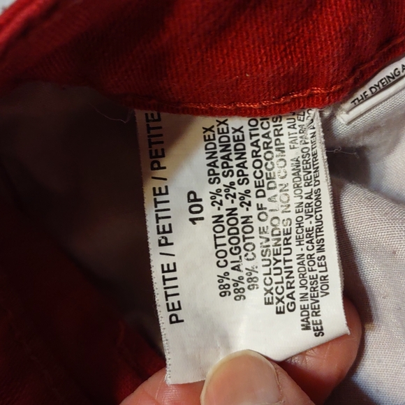 Bandolino Mandie Red Jeans Pants 10P Ladies - Picture 6 of 12
